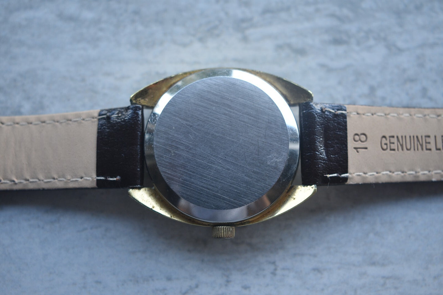 1974 Vintage Tissot Tissonic Brown Dial Rare Electronic Men's Gold Watch F 300