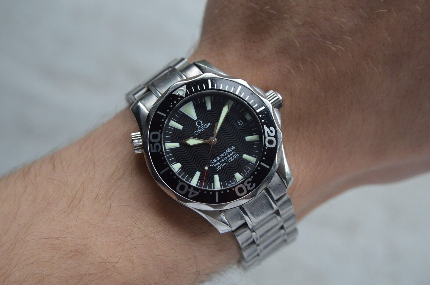 Omega Seamaster Professional 300M Black Dial 36MM Quartz 2262.50.00 Dive Watch