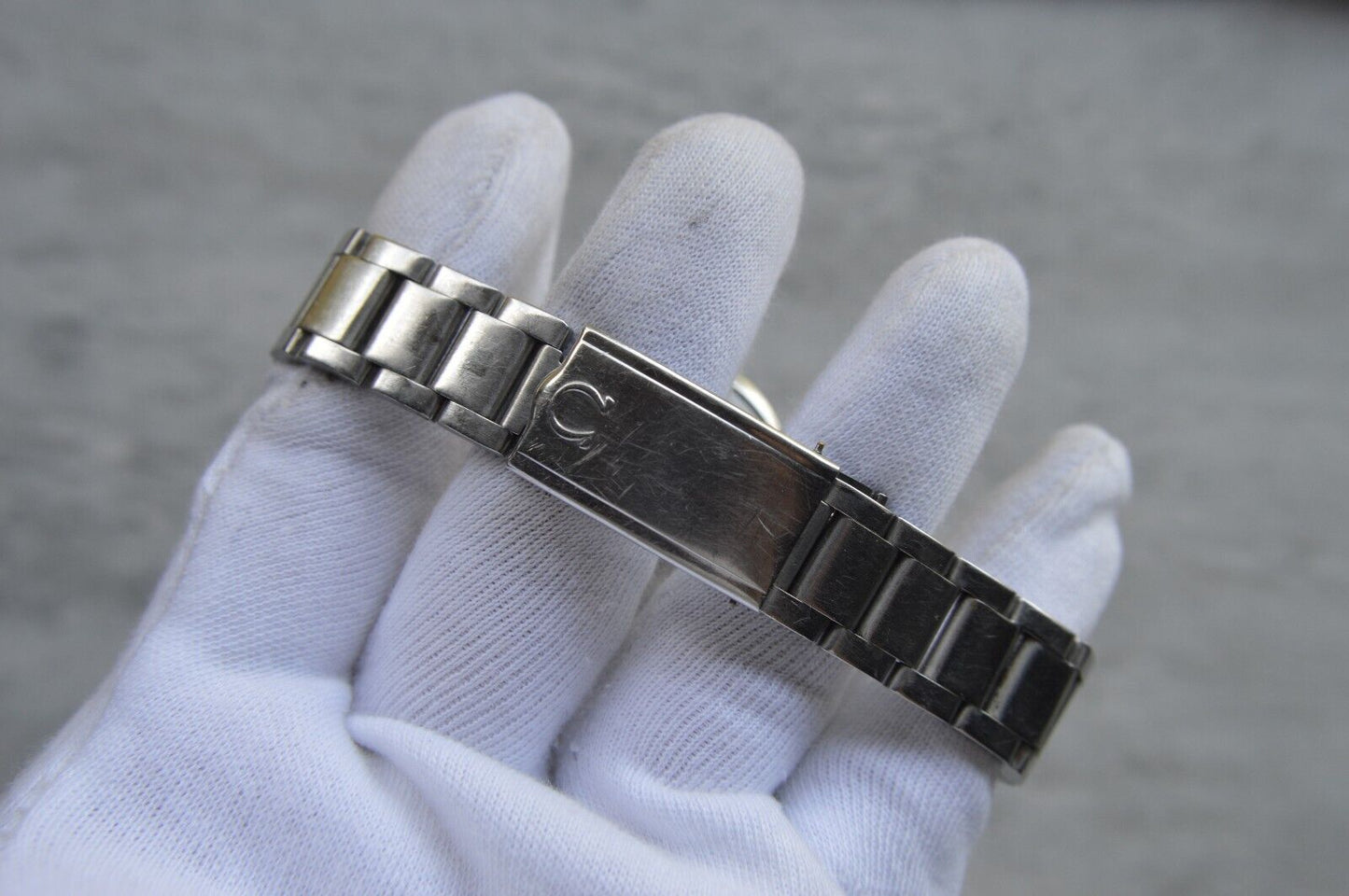 1971 Omega Geneve Dynamic Black Dial Men's Rare Mechanical Steel Bracelet Watch