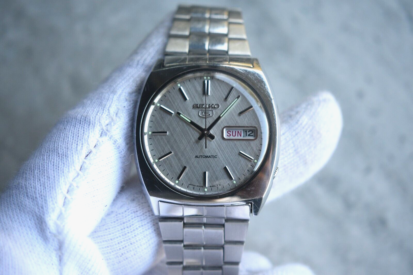 October 1980 Seiko Vintage 6309 Automatic Bracelet Rare Steel Day Date Watch