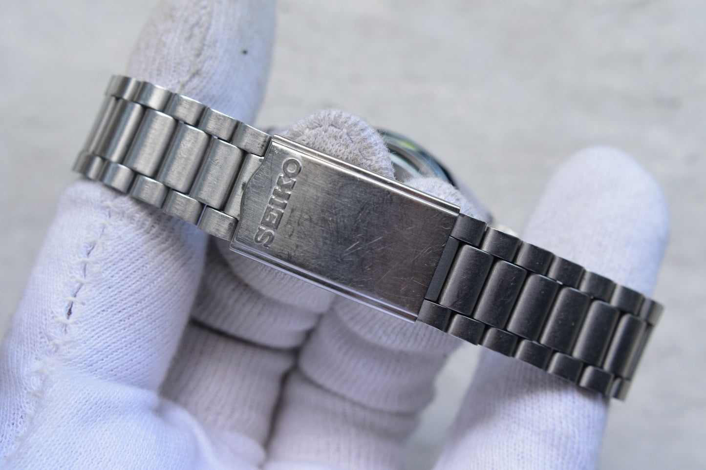 Seiko SNXS77 Automatic Steel Bracelet Day Date Watch Blue Dial 7S26