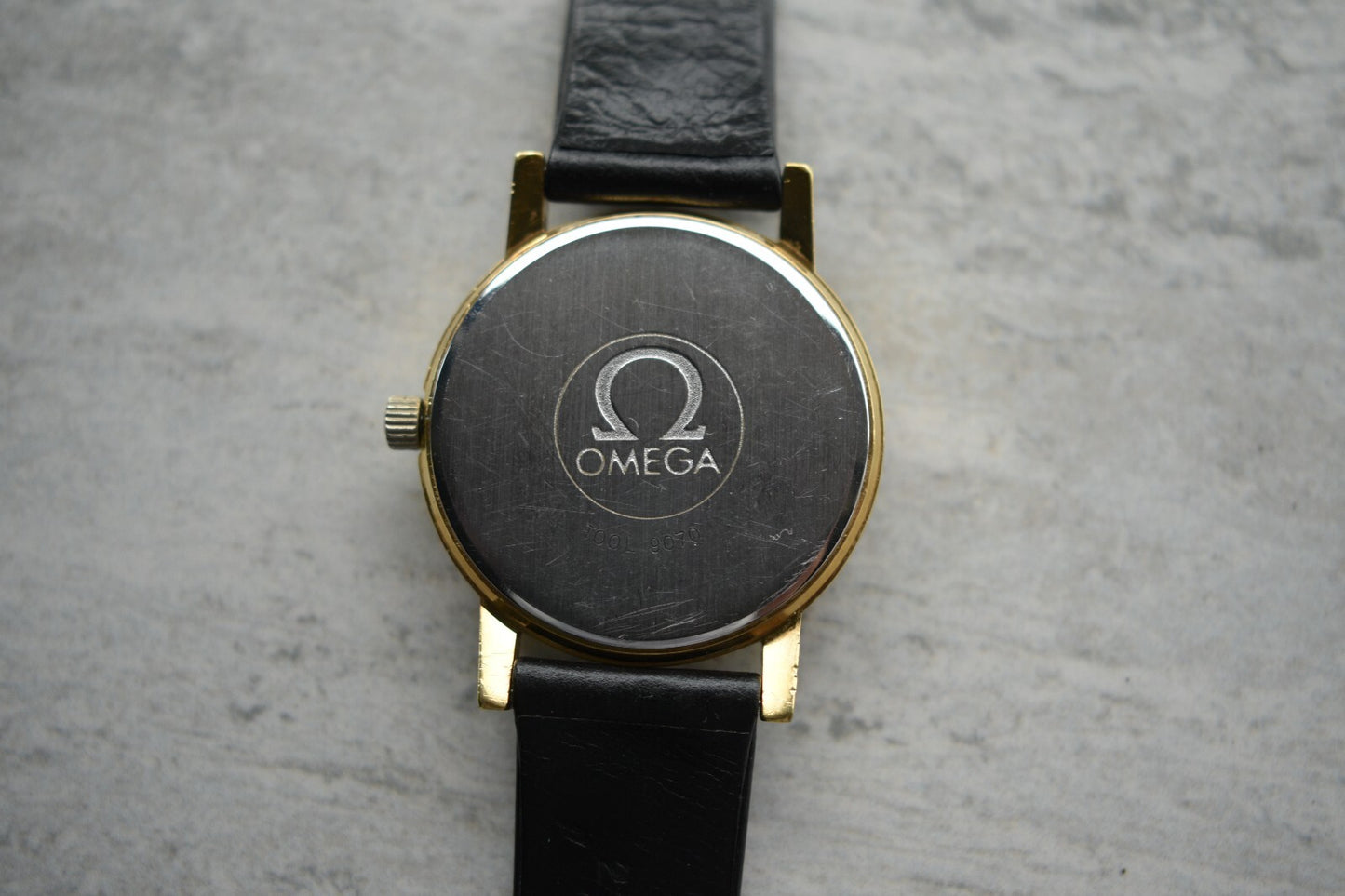 1974 Vintage Omega Gold Men's Mechanical Dress Watch Geneve Date Original Strap