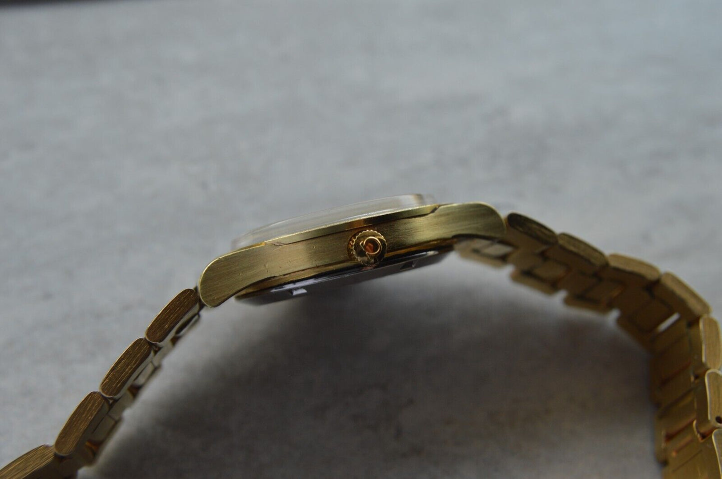 1975 Vintage Omega Geneve Gold Original Bracelet Men's Automatic Watch Day Date